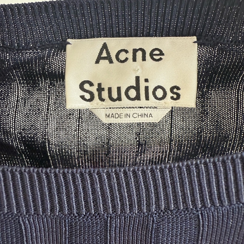 Acne Navy Crewneck Sweater